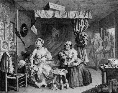 Il progresso di una prostituta, tavola III, 