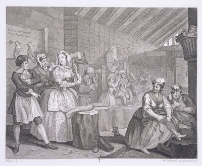 Il Progresso di una Prostituta, tavola IV, da 