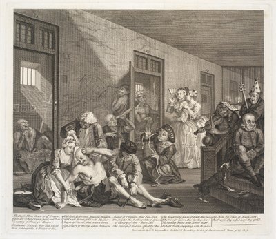 Il progresso di un libertino da William Hogarth