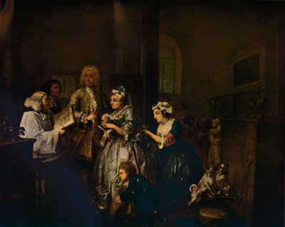 Il progresso di un libertino - 5: Si sposa da William Hogarth