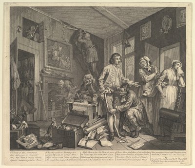 La carriera di un libertino, Tavola 1 da William Hogarth