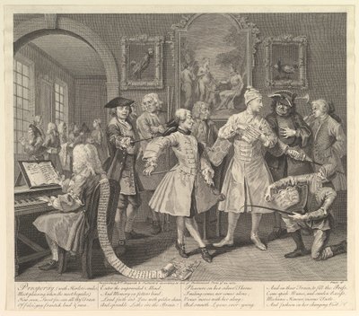 Il progresso di un libertino, Tavola 2, 25 giugno 1735 da William Hogarth