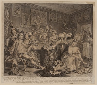 La Carriera di un Libertino, Tavola 3, 2° Stato da William Hogarth