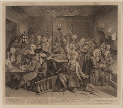 Il Progresso di un Libertino, Piatto 6, 2° Stato da William Hogarth