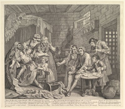 Il progresso di un libertino da William Hogarth