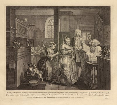 Il progresso di un libertino, Tavola V, giugno 1735 da William Hogarth