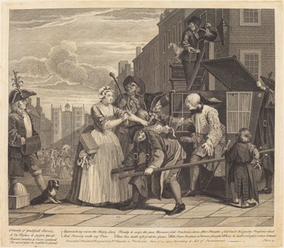 La carriera di un libertino: tav.4 da William Hogarth
