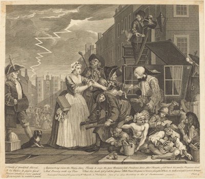 Il progresso di un libertino: tav.4 da William Hogarth