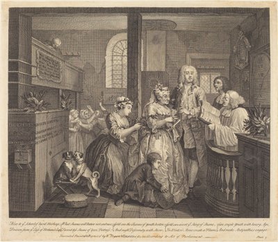 Il progresso di un libertino: tav.5 da William Hogarth