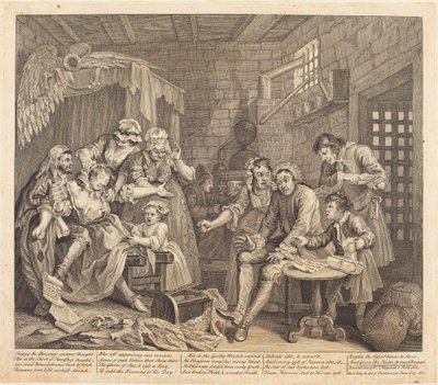 Il progresso di un libertino: tav.7 da William Hogarth