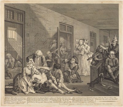 Il progresso di un libertino: tavola 8 da William Hogarth