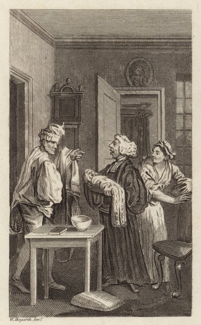 Una scena da Tristram Shandy da William Hogarth