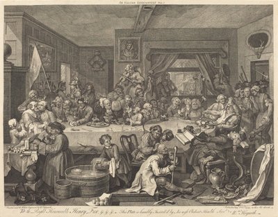 Un intrattenimento elettorale da William Hogarth
