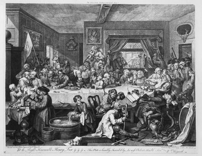 Un intrattenimento elettorale, 1755 da William Hogarth