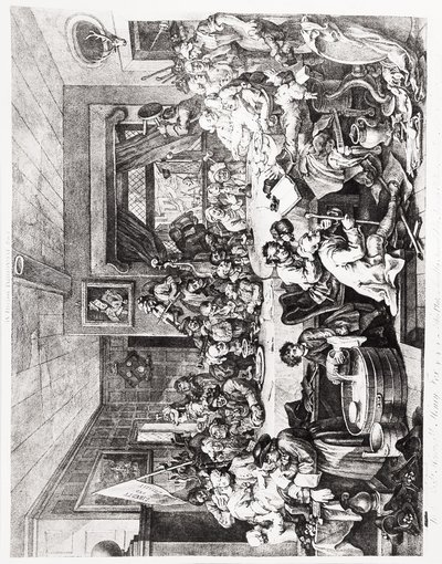 Intrattenimento elettorale, Tavola I, 24 febbraio da William Hogarth