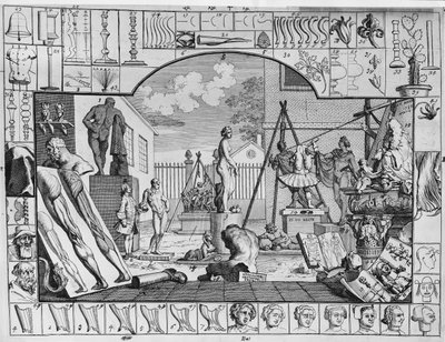 Analisi della bellezza, Piatto 1, 1753 da William Hogarth