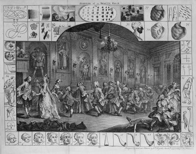 Analisi della bellezza, Piatto II, 1753 da William Hogarth