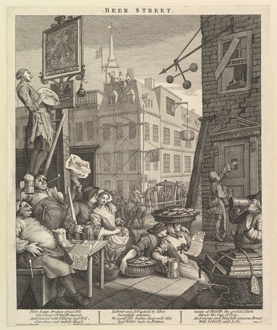 Via della birra da William Hogarth