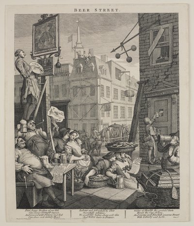 Beer Street da William Hogarth