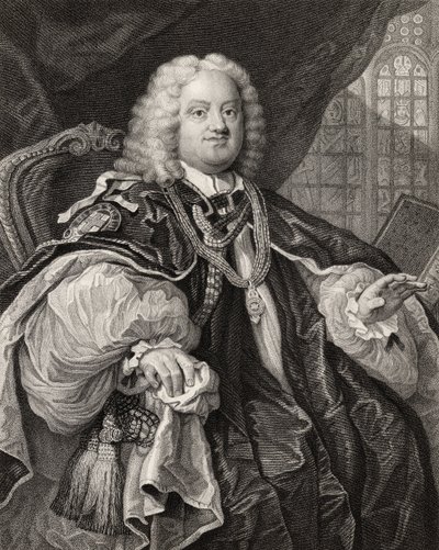 Benjamin Hoadly, inciso da Benjamin Holl (1808-84) da 