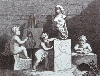 Ragazzi che sbirciano la natura da William Hogarth