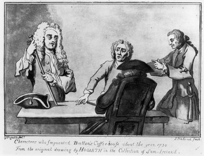 Buttons Coffee House, 1730 da William Hogarth