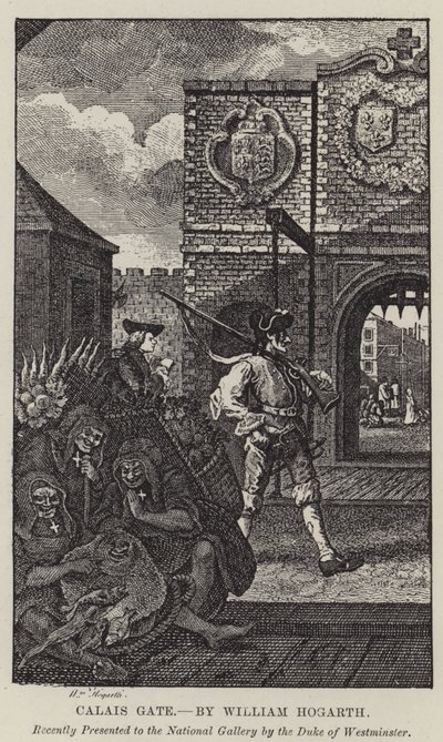 Porta di Calais da William Hogarth