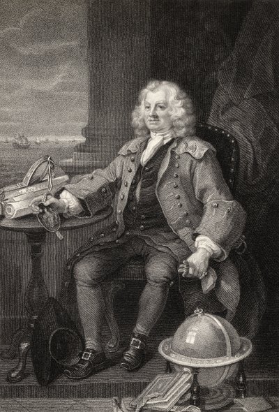 Capitano Thomas Coram, inciso da Benjamin Holl, da 
