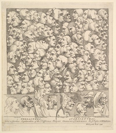 Personaggi e caricature da William Hogarth