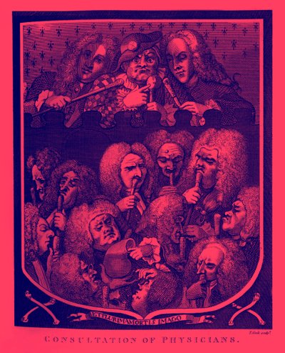 Consultazione dei medici da William Hogarth