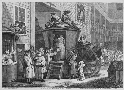 Cortile della locanda di campagna, 1747 da William Hogarth