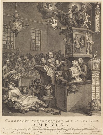 Credulità, superstizione e fanatismo da William Hogarth