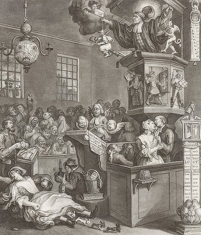Credulità, superstizione e fanatismo da William Hogarth