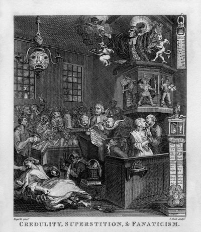 Credulità, superstizione e fanatismo da William Hogarth