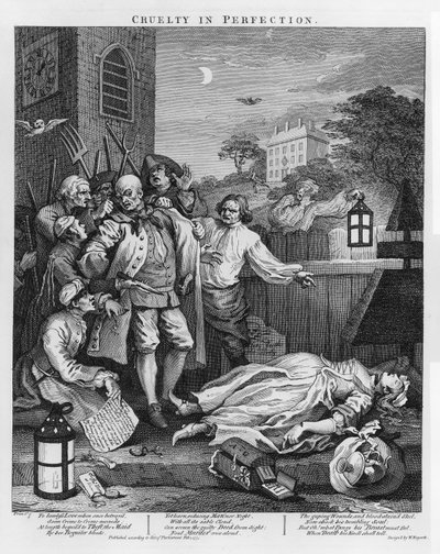 Crudeltà in perfezione, da Le quattro fasi della crudeltà da William Hogarth