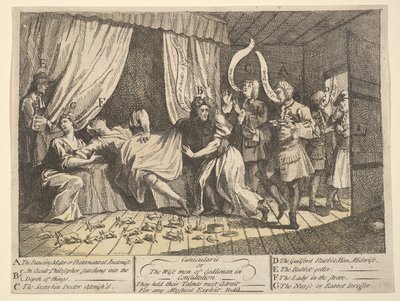 Cunicularii, o i saggi di Godlimon in consultazione, dicembre 1726 da William Hogarth