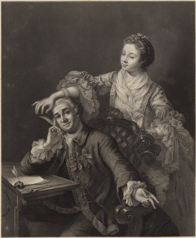 David Garrick e sua moglie da William Hogarth