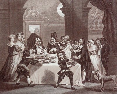 Sancho affamato dal suo medico (incisione) da William Hogarth
