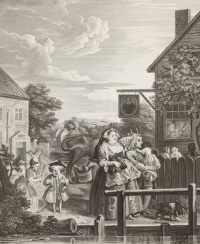 Sera. Da: Le quattro ore del giorno. 1738 da William Hogarth