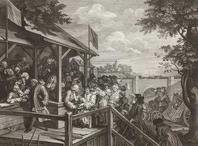Le elezioni. Foglio 3: Il voto da William Hogarth