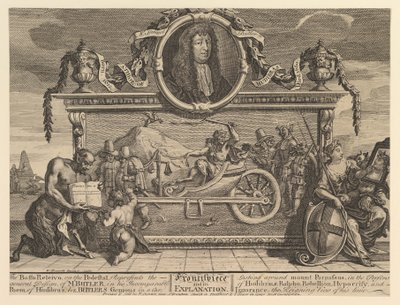 Frontespizio e la Sua Spiegazione: Dodici Grandi Illustrazioni per Samuel Butler da William Hogarth