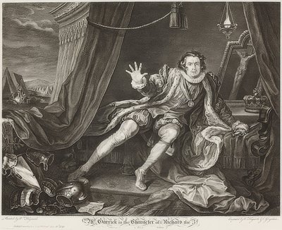Garrick nel ruolo di Riccardo III da William Hogarth
