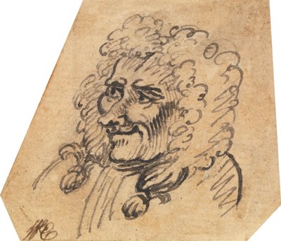 Grotesker Männerkopf da William Hogarth