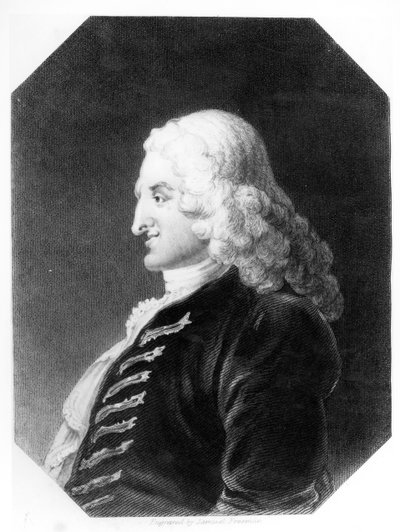 Henry Fielding (1707-54) inciso da Samuel Freeman (1773-1857) da William Hogarth