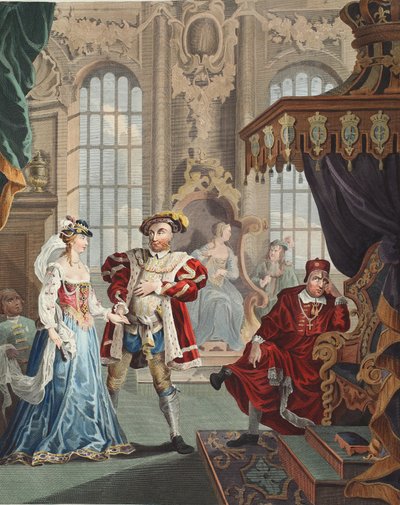 Enrico VIII e Anna Bolena, illustrazione da 