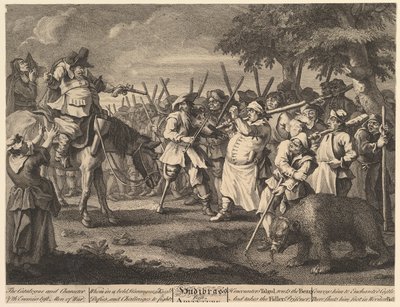 Prima avventura di Hudibras Dodici grandi illustrazioni per Hudibras di Samuel Butler..., febbraio 1725-26 da William Hogarth
