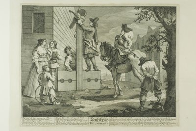 Il trionfo di Hudibras, quarto piatto di Hudibras da William Hogarth