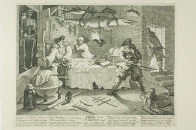 Hudibras e Sidrophel, ottava tavola da Hudibras da William Hogarth