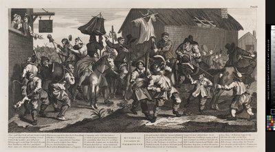 Hudibras e lo Skimmington da William Hogarth