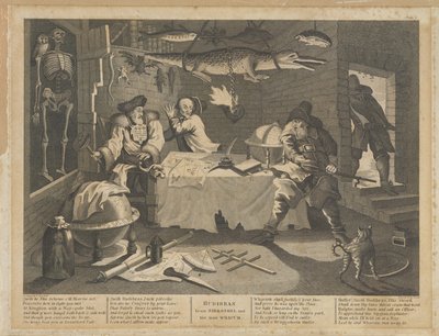 Hudibras batte Sidrophel e il suo uomo Whacum da William Hogarth